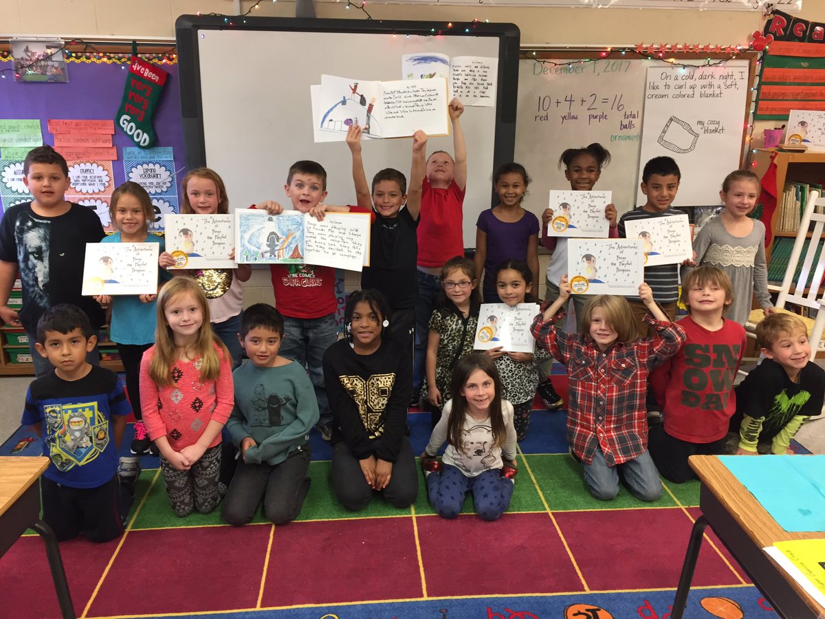 tjmy717's tweet photo. We are published authors! Today we read our book to family and friends. I'm so proud of my first graders! @HeardMixon https://t.co/2623w7CmIM