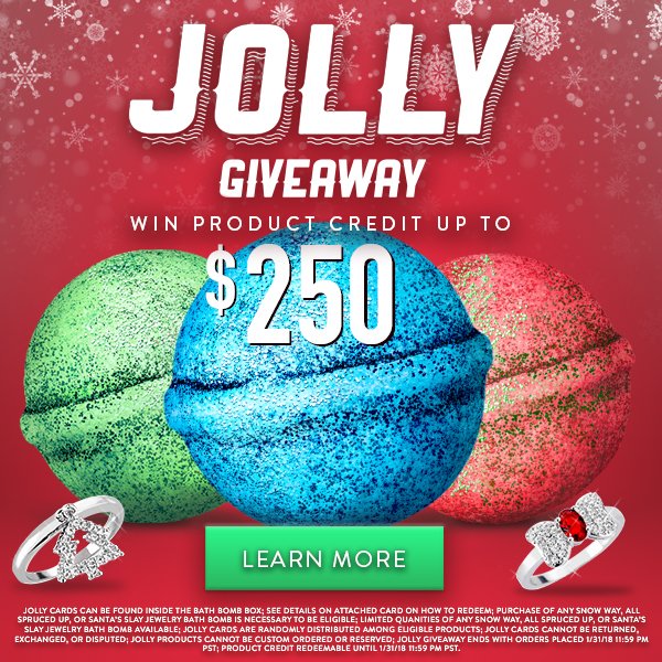 Ho Ho Whoaaa....another giveaway!  Get up to $250 in product credit with our Jolly Giveaway!!  Would you holiday shop for a loved one or splurge on yourself?  

Shop here --> ow.ly/eNZj30gWdtd