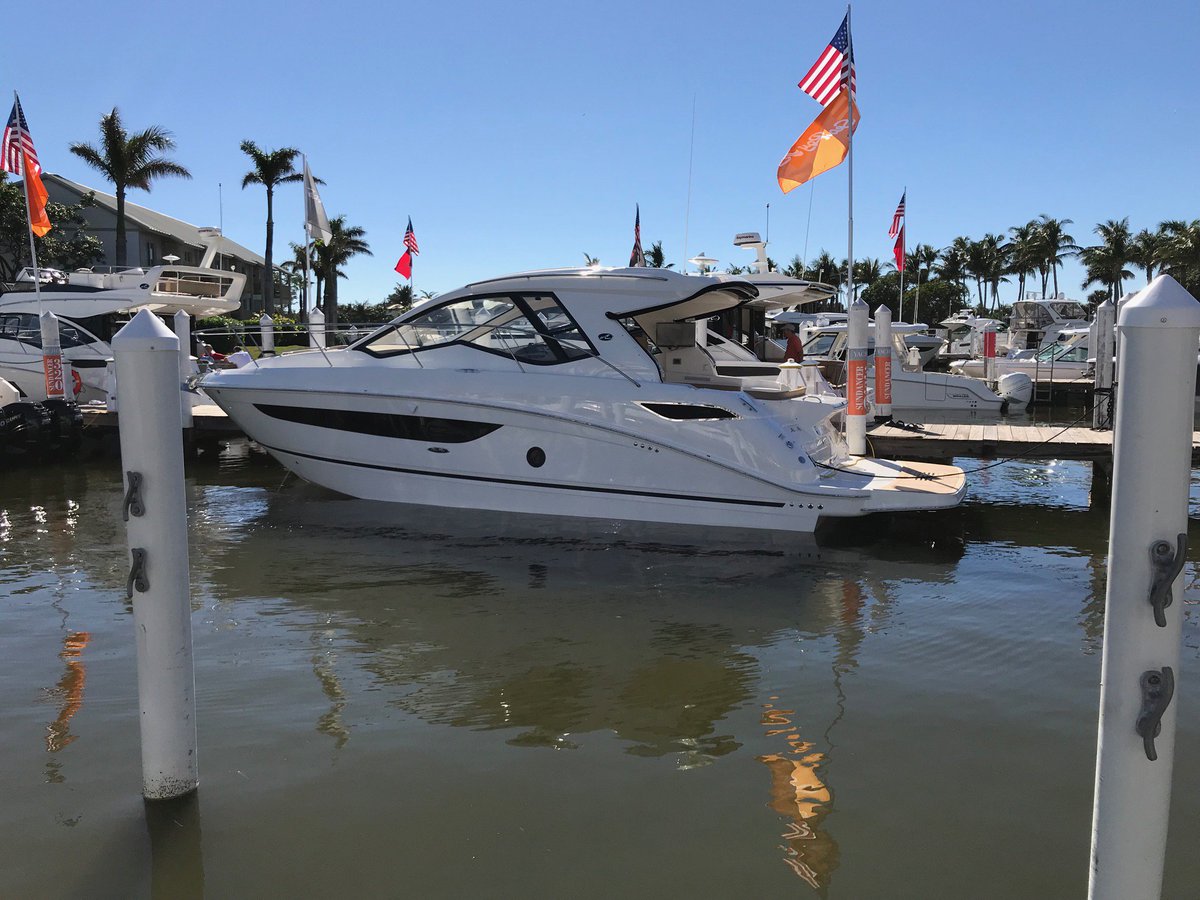 IrwinMarine's tweet photo. @SeaRayBoat Yacht Expo in Florida! Coming soon to @IrwinMarine ! #nhboating #searayboats #350coupe #iboatonwinnipesaukee https://t.co/Gg8vqo4pLB
