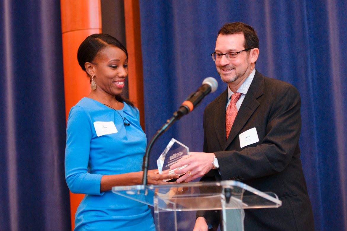 TaraDowdellGrp's tweet photo. #FBF @mstaradowdell receiving the #CEOEvolution Leadership Excellence Award from @RutgersBSchool and @CitrinCooperman! https://t.co/abT0P8zJBy