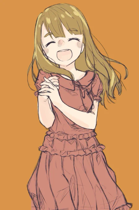 ミリオンライブの美也ちゃん。SSR4回は引いてるので描きたくなった 