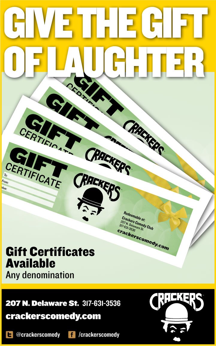 CrackersComedy's tweet photo. Buy a $20 gift certificate this weekend at #CrackersComedy, get another $20 for just $10. https://t.co/LTpyELP195