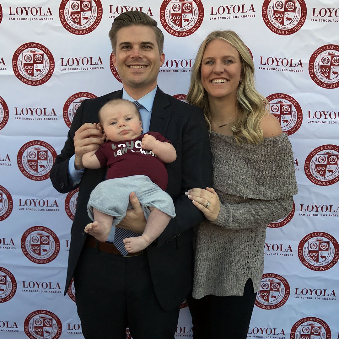 LoyolaLawSchool's tweet photo. Congratulations Garrett Burns '17 of @SheppardMullin &amp; family on a very accomplished 2017! #LLSSwearingIn https://t.co/SOqwGW60nq