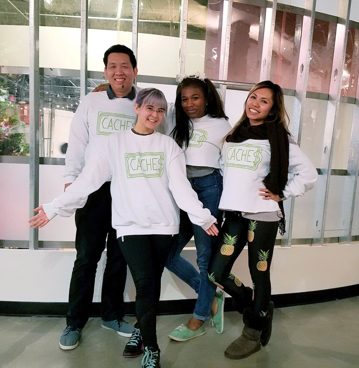 selinazawacki's tweet photo. Couldn't have asked for a better team to spend the last month with. #cachemoney @candacerogue @itsPamLam @tofu007 https://t.co/HBAR5Az4VH