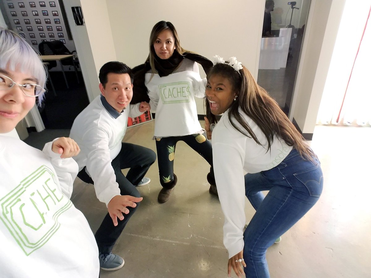 selinazawacki's tweet photo. Couldn't have asked for a better team to spend the last month with. #cachemoney @candacerogue @itsPamLam @tofu007 https://t.co/HBAR5Az4VH