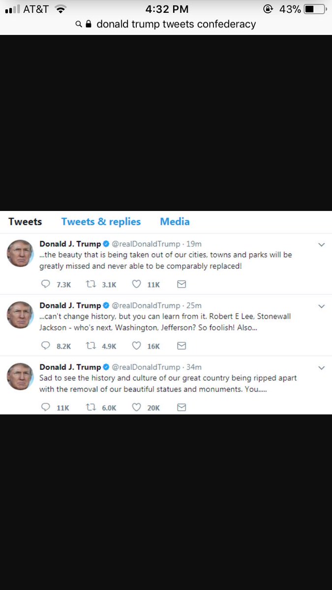 SaveOurStatues's tweet photo. President Trump makes some common sense points regarding this debate. https://t.co/6TZvstrSzY