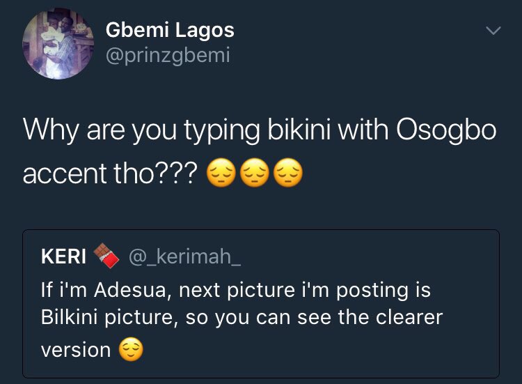HaansbroNG's tweet photo. Funniest tweets this week for those who missed!!!
#Chopbiscuit https://t.co/U0vGMyjLU0