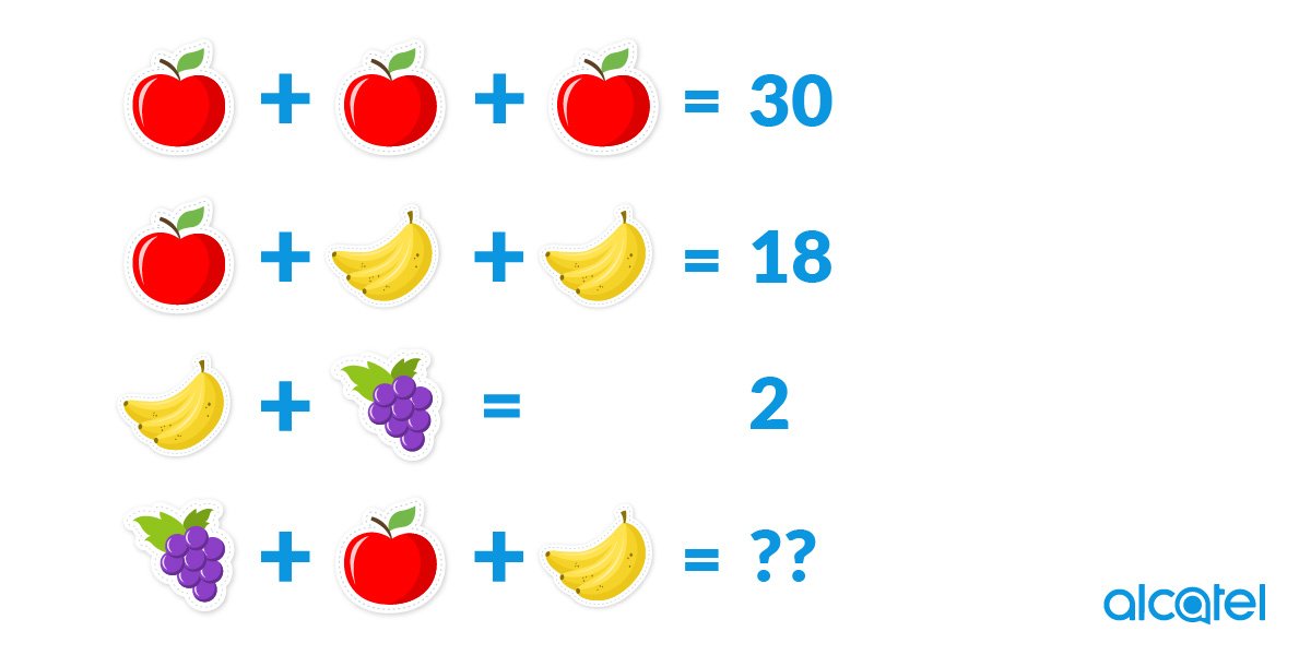 alcatelmobileCB's tweet photo. Help us find the final result! 🙌🏾 Comment with your answer. 🤔 #AlcatelMobile https://t.co/EstgVjtwi7