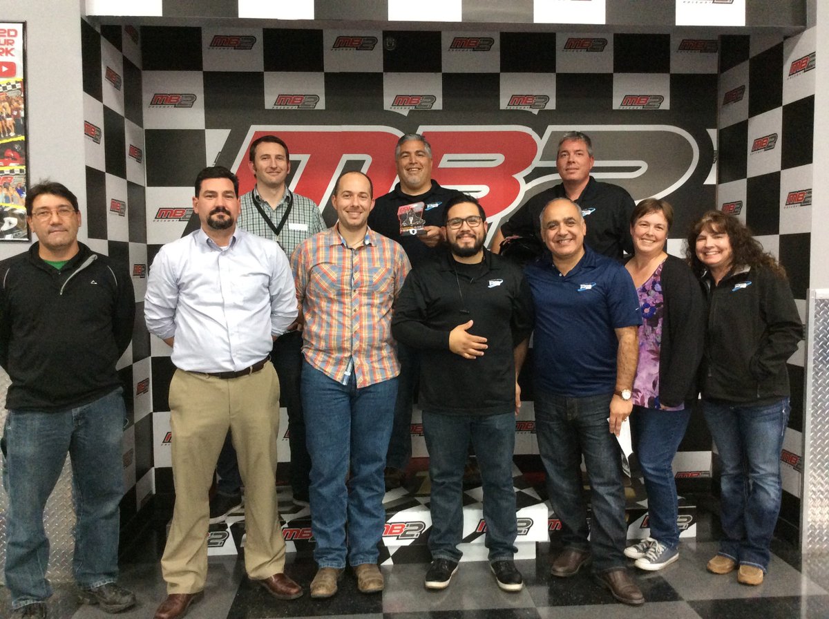 pbloader's tweet photo. Say hello to your #PBLoader Sales and Engineering departments after completing a vigorous competition at MB2 Go-Cart Racing. https://t.co/9Rrn30Hoje
