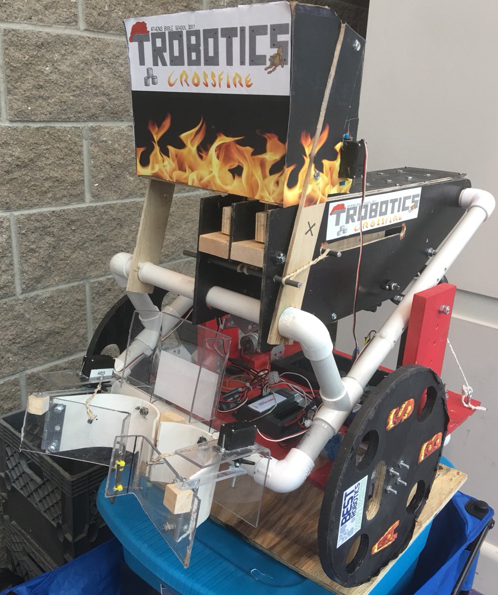 abstrobotics's tweet image. Our BEST Crossfire robot: “F.U.E.G.O.”, is ready to compete!  #BESTrobotics