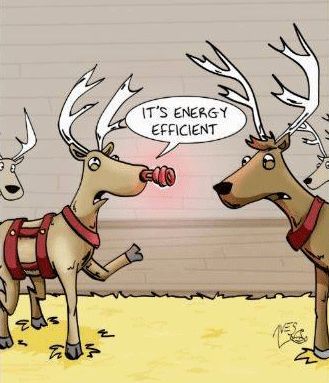 CMMoseHVAC's tweet photo. Energy efficient bulbs can save you money each month on your energy bills. Sounds like Rudolph's got the right idea! #energyefficientlightbulbs #rudolf #Funny #KansasCityElectrician https://t.co/zSa285XTxL