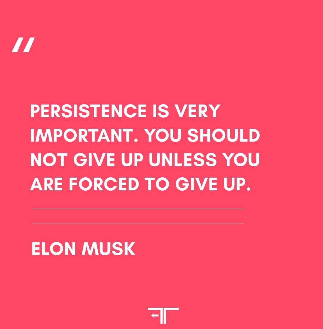 TFWestLA's tweet photo. Comment below if you’re going into this weekend persisting on making your dreams become reality! // #TFWestWay
#QOTD #ElonMusk #Motivation #WeekendHustle https://t.co/VrHfdtcIBy