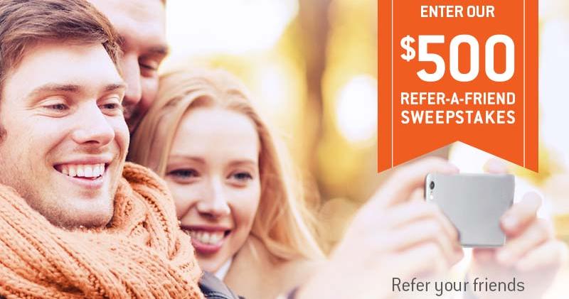 PRISCILLA66's tweet photo. Enter   our Refer-A-Friend Sweepstakes for the chance to win a $500 Visa® Prepaid   Card! #entry - https://t.co/HWHLQg5U9y https://t.co/V8jDart8AL