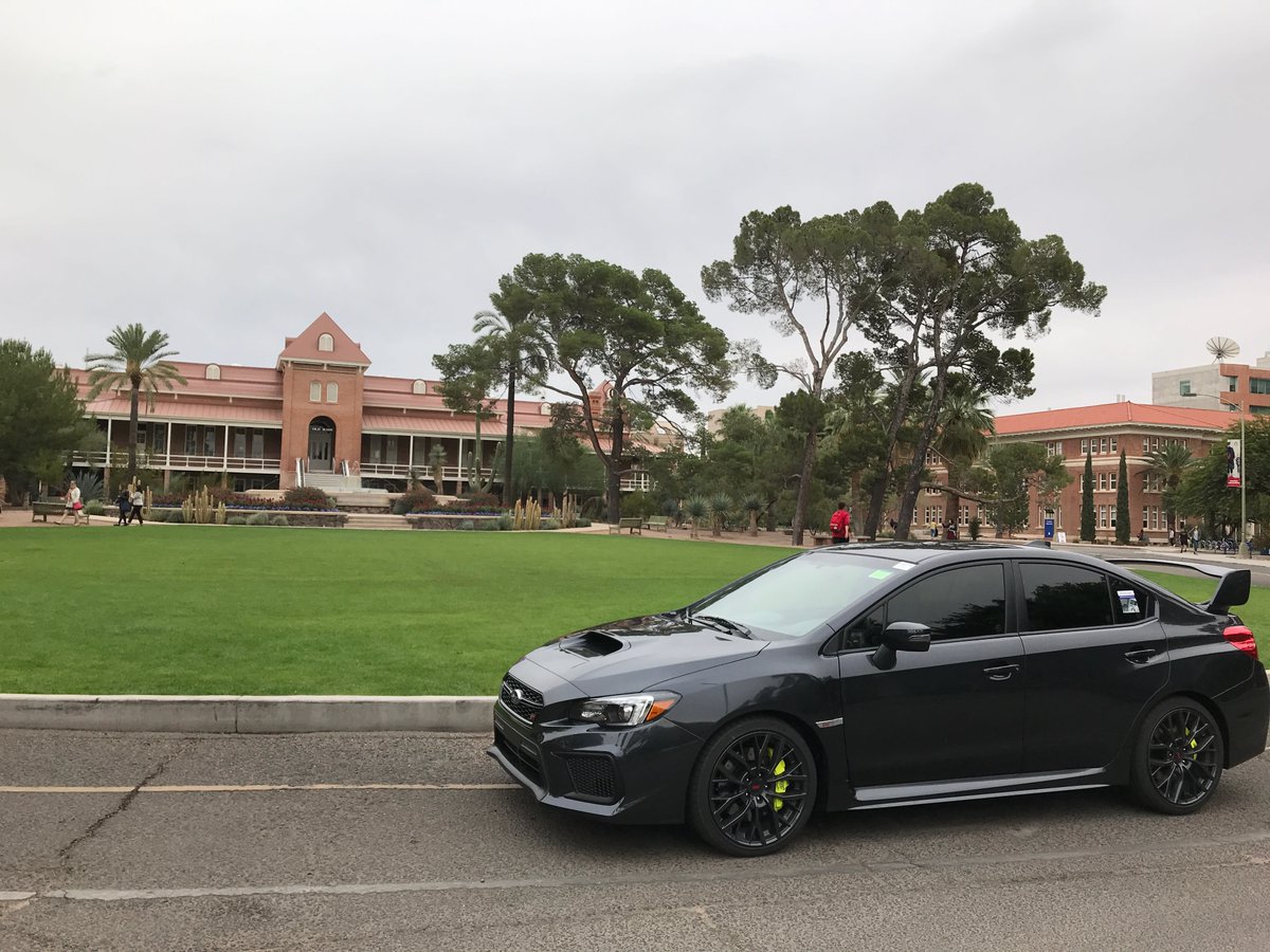 TucsonSubaru's tweet photo. Some June-Gloom over head of the UofA, #metallicgrey #wrxsti #subaru #universityofarizona #beardown https://t.co/UgoPo0Mgcb