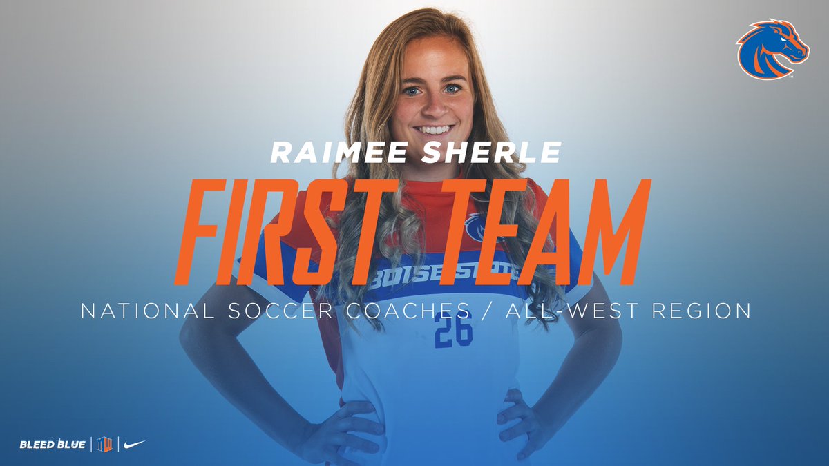 BroncoSportsSOC's tweet photo. No surprise here! @raimee_sherle recognized as the one of the top players in the West Region by the @UnitedCoaches. #BleedBlue
π°: https://t.co/L0unvuUATj https://t.co/SZ5kE7tiU5