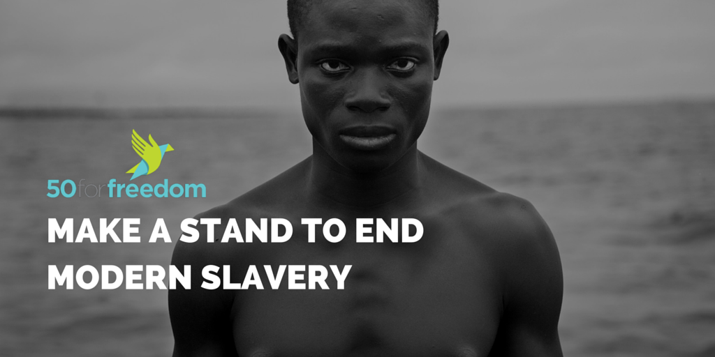 Over 40 million children women &amp; men live in modern slavery. 

On Intl #EndSlavery Day, find out how you can make a difference: 50forfreedom.org