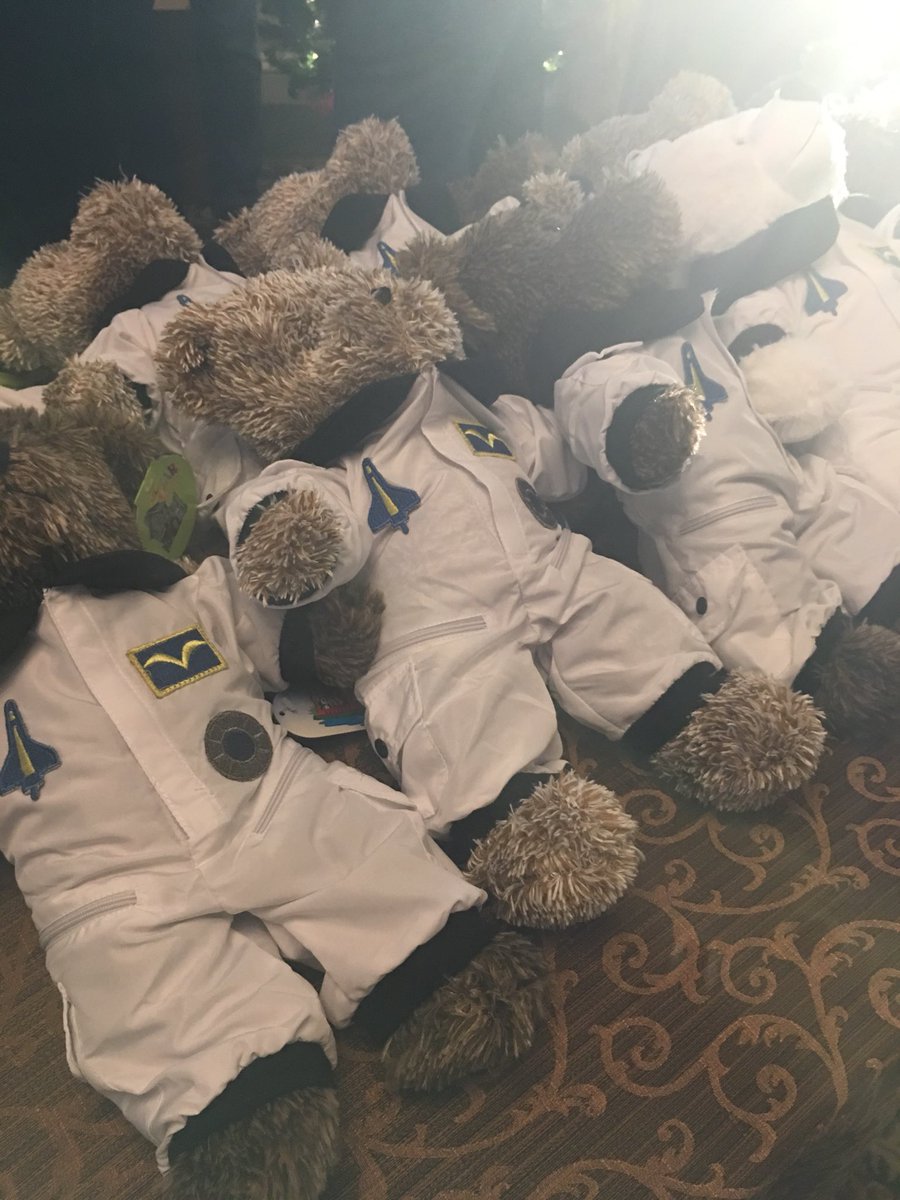 dcfireems's tweet photo. #DCsBravest, to include BFC Danny McCoy &amp; Lt Bowie Kuhn from @DCFFBFoundation graciously accepted teddy bears this afternoon which were made by team members from @LockheedMartin. Our young patients will take great comfort in your donation. https://t.co/jPxAmIGDLc