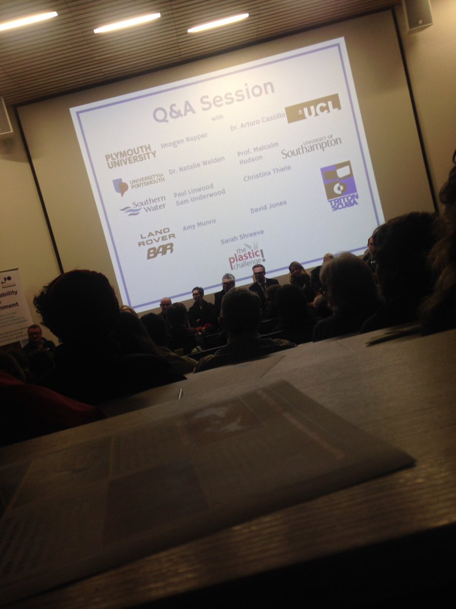 jj_fairbrother's tweet photo. Raising awareness of the plastic crisis this evening at @portsmouthuni with #SeeBinSeaChange #theplasticproblem #scicomm https://t.co/nOhSlmgvAa