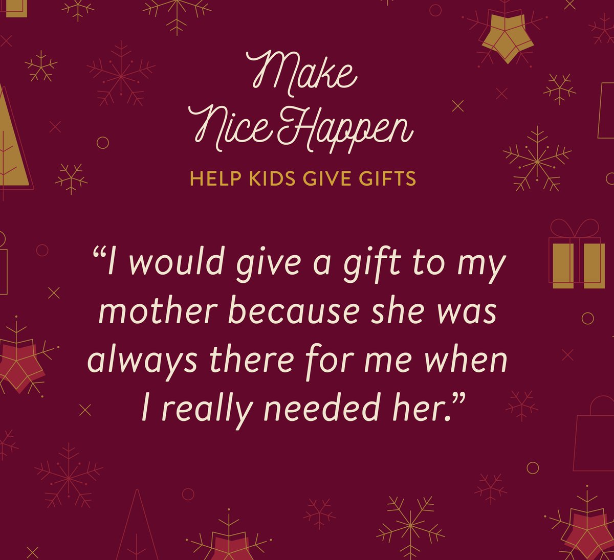 ThinkShiftInc's tweet photo. We've received so many heartwarming letters from kids about their loved ones. On December 15th, we’ll be surprising each child with their ideal holiday gift to give them. Help us #makenicehappen by visiting https://t.co/2pLJR1RHXI and making a donation. https://t.co/Xz1YIoWxgO
