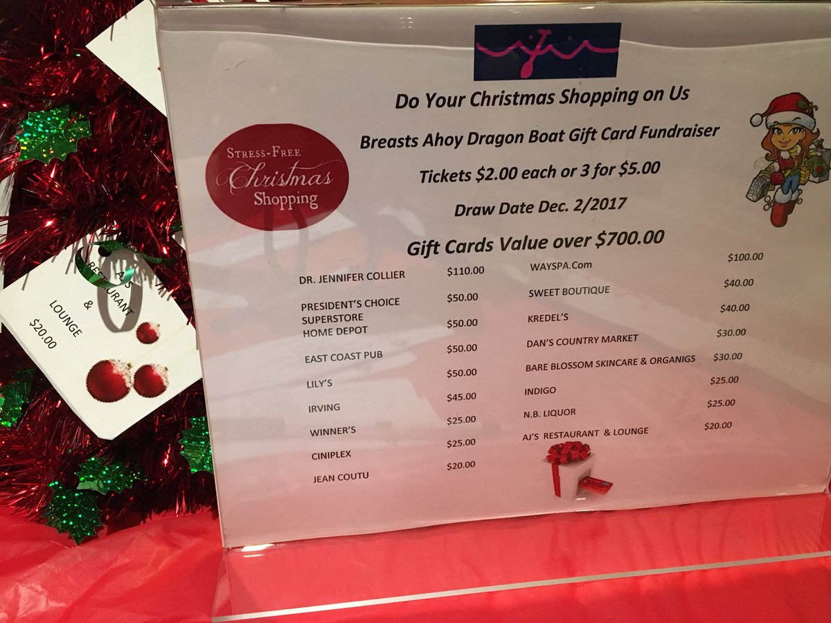 BreastsAhoy's tweet photo. Only one more day to get your tickets for our draw - collection of gift cards valued at over $700! Send a message or contact one of us if you’re interested. https://t.co/xRskpXirpr