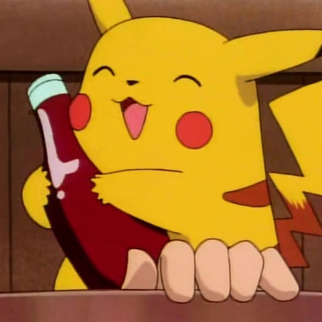 KantoGod's tweet photo. Pikachu and his ketchup have a better love story than me. https://t.co/BGwEzAAjDg