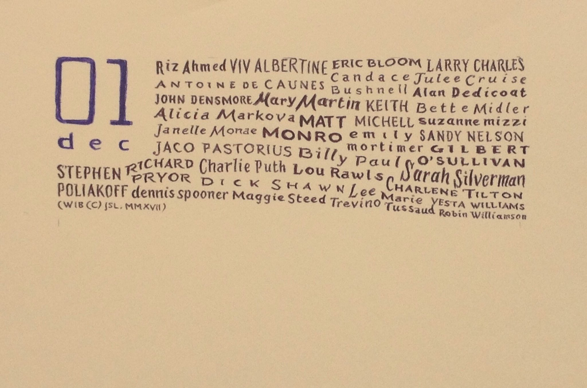  Happy birthday Shafiq! And Bette Midler, Antoine De Caunes, Richard Pryor... 