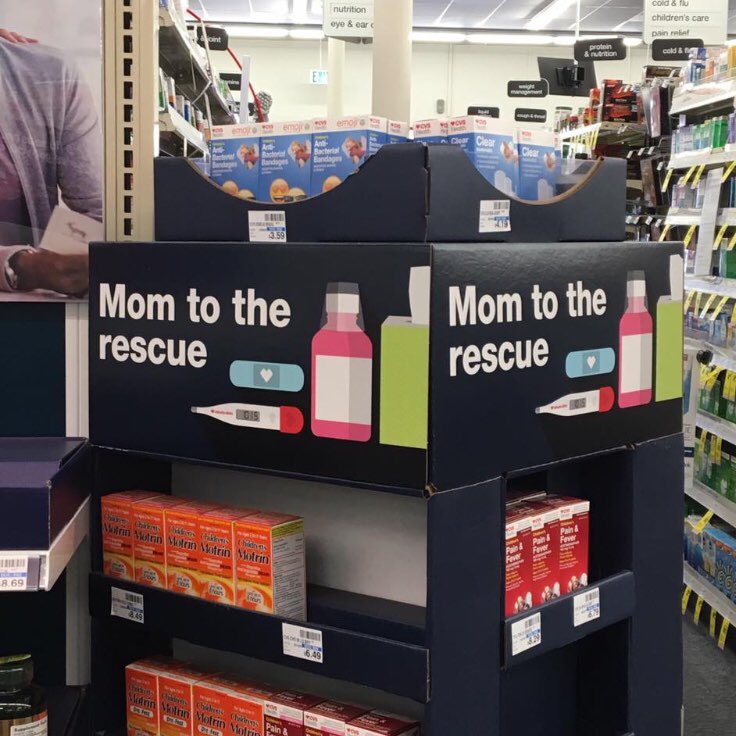 BeccaCalisi's tweet photo. Hey @CVSinAction @cvspharmacy, it’s 2017! In my house, mom AND dad come to the rescue. By singling out just mom here, u perpetuate a culture in which mom is expected 2 do all the childcare. Be more socially responsible. Today u lost this customer. #Equality #CVSfail #BadMarketing https://t.co/LQQcWWvGOO