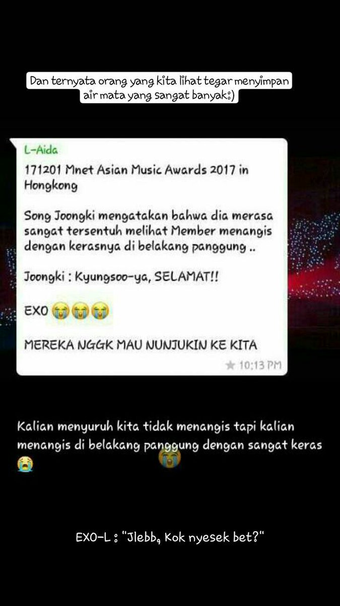 AndiniFairuz's tweet photo. Mnett! Lu buat cowok gw nangisπ lu jahat mnettt!!!!!
#MNETSnakeOfTheYear
#λ§λ§μκΈ°λ€ https://t.co/JzVivkz955