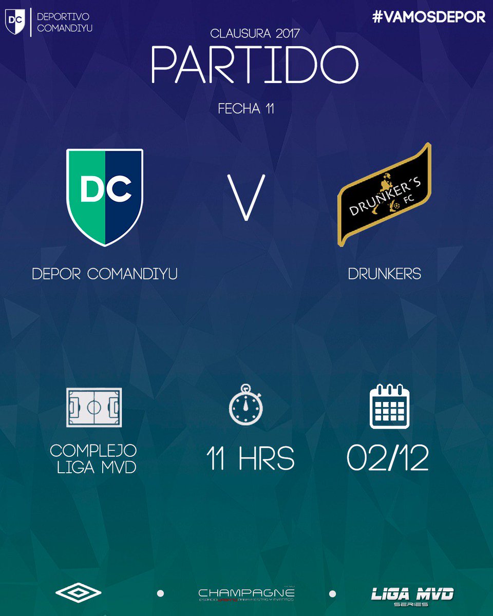 DeporComandiyu's tweet photo. ¡Termina el Clausura! Antes de pensar en la #Promocion2017, cerramos el torneo ante @DrunkersFC. #VamosDepor https://t.co/Uvl3XKUjoE
