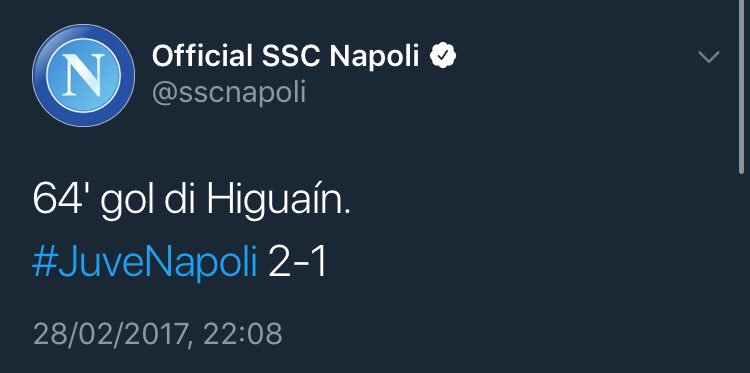 forumJuventus's tweet photo. Tweet muto #NapoliJuve https://t.co/WGueDDdNeO