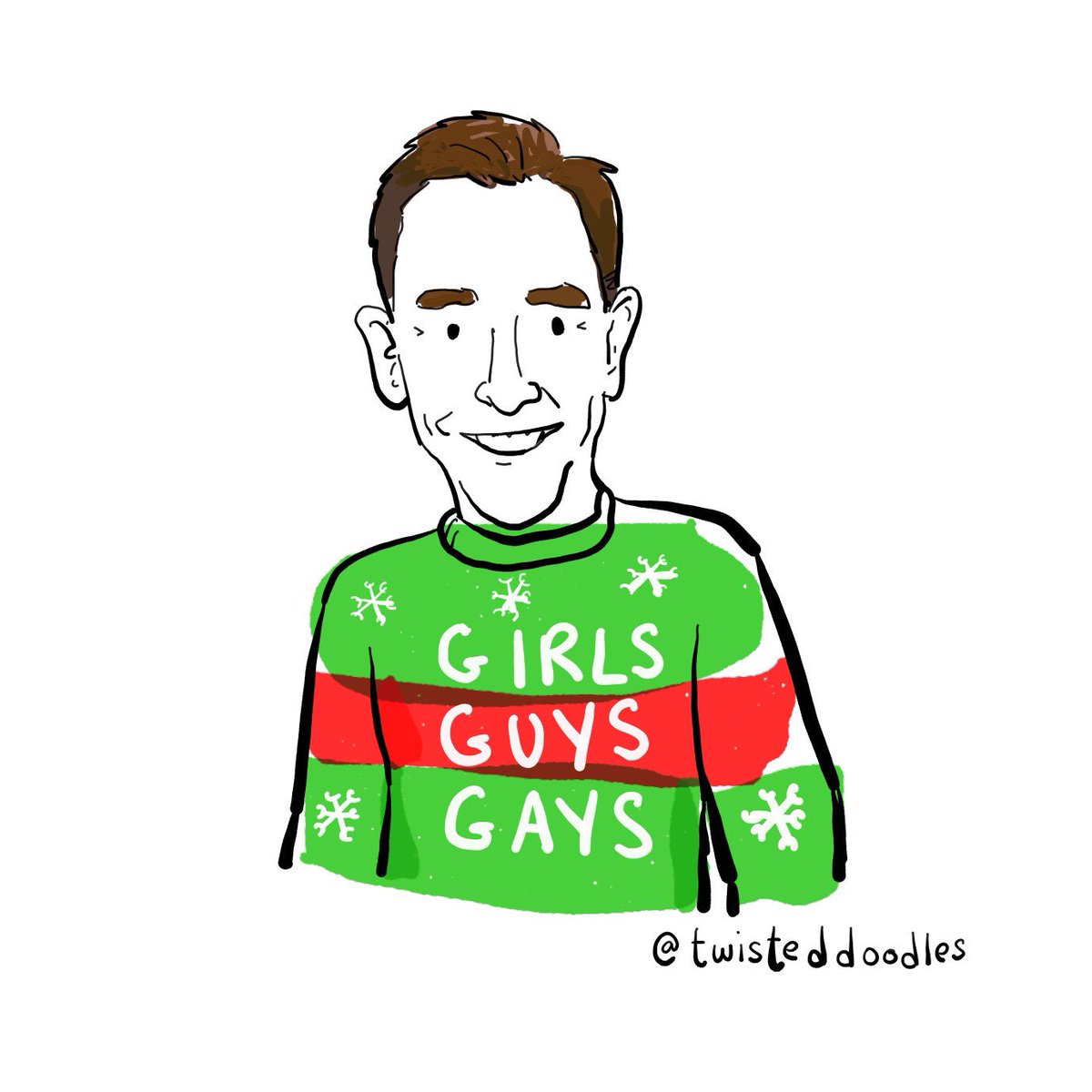 twisteddoodles's tweet photo. Ryan’s new line of Christmas jumpers. #LateLateToyshow https://t.co/bhFkdcGHiH
