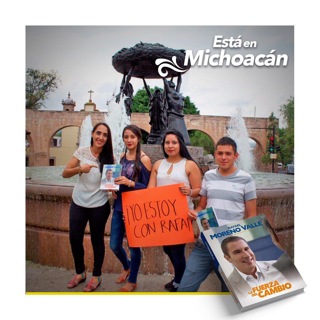 ErikLeAl91's tweet photo. “Desde niño y gracias a los valores que aprendí de ellos, estoy seguro que la #FuerzaDelCambio es posible: @RafaMorenoValle”. https://t.co/O6LdQ29UCN