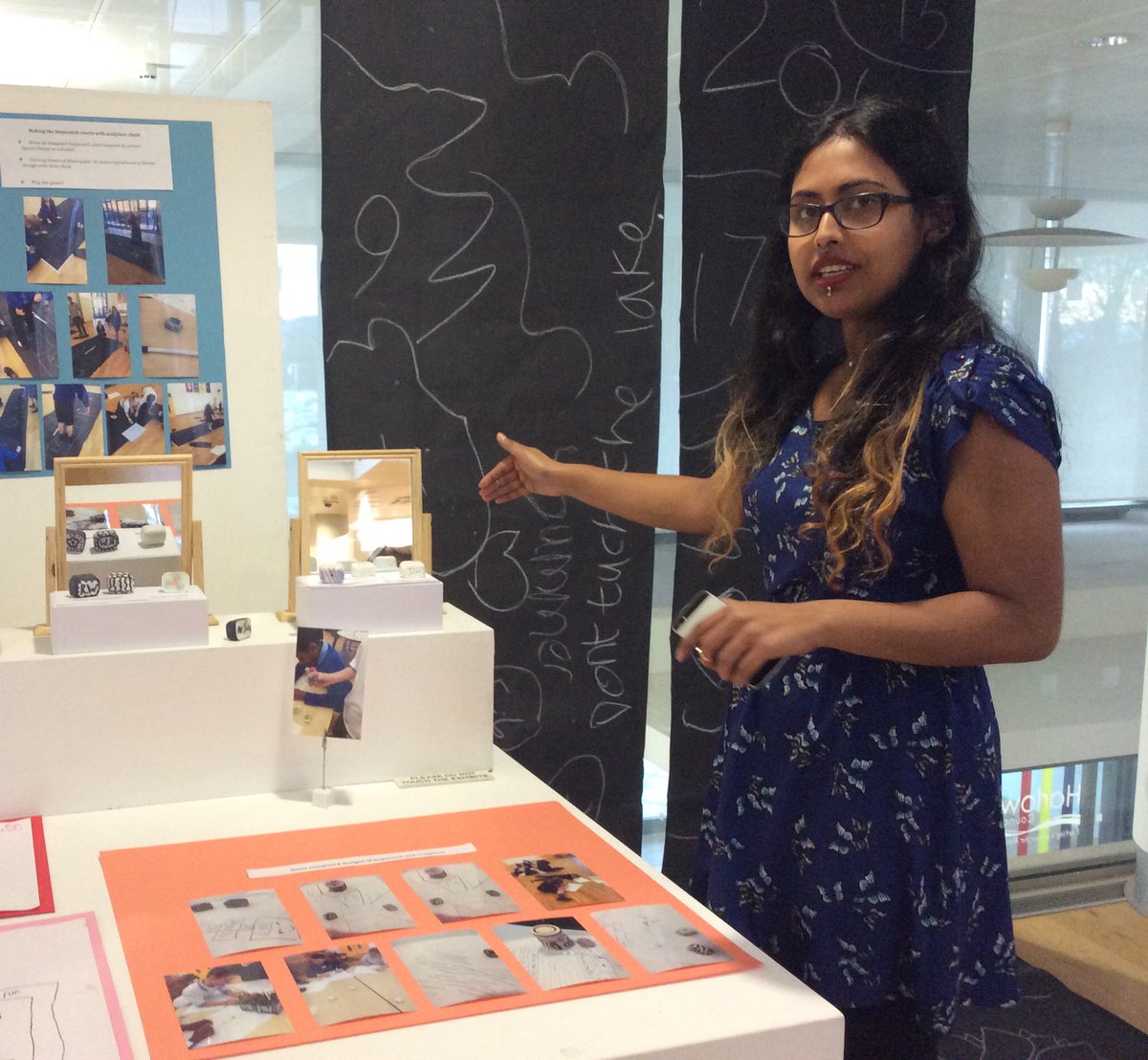 PMSA_Sculpture's tweet photo. The kids made sculpture cubes to play hopscotch! a fun way to engage with ideas of #publicspace #publicart " MEET Bristy #GibberdYoungCurator of our kids exh #harlowhopscotch @GibberdGallery2 ART from our #PMSAeducation workshop w @HarlowSTAIR #residency #harlowarttrust #STAIR01 https://t.co/1gjCtPx5VK