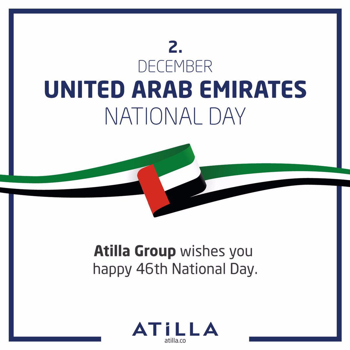 Atilla Group wishes you happy 46th National Day

2.December
UNITED ARAB EMIRATES
National Day

#atillagroup #aconestate #uae  #nationalday #2december #sarajevo #bosniaandherzegovina