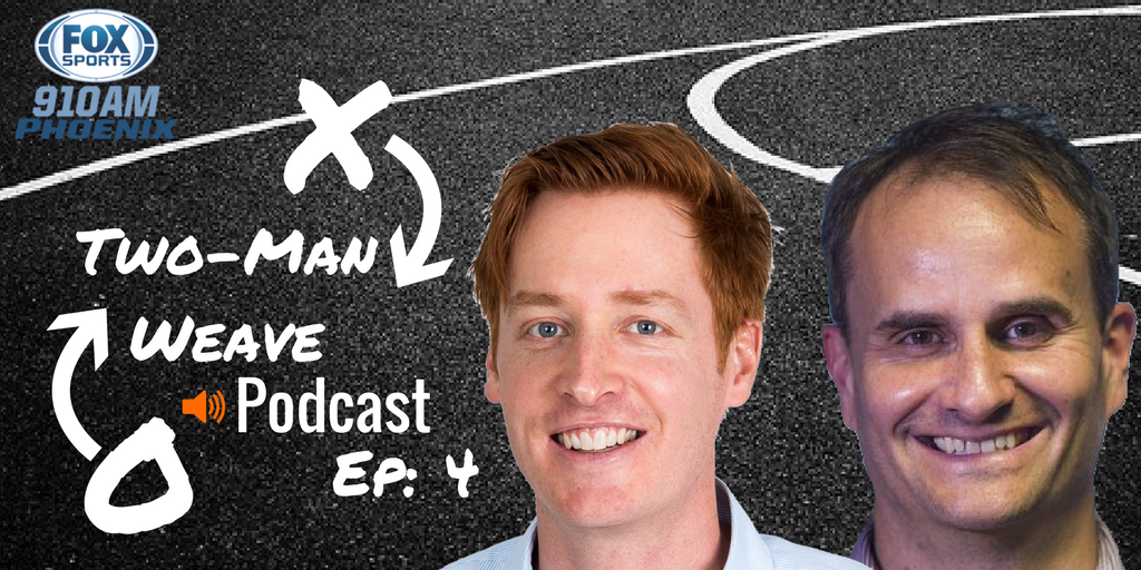 foxsports910's tweet photo. Biggest reason for @APlayersProgram's woes, why upstart @SunDevilHoops is ahead of schedule - @radiojody & @azcsports @DougHaller break it down in Ep. 4 of #TwoManWeave 🔊
https://t.co/24wTzmQH5N https://t.co/cBPRrkgGxf