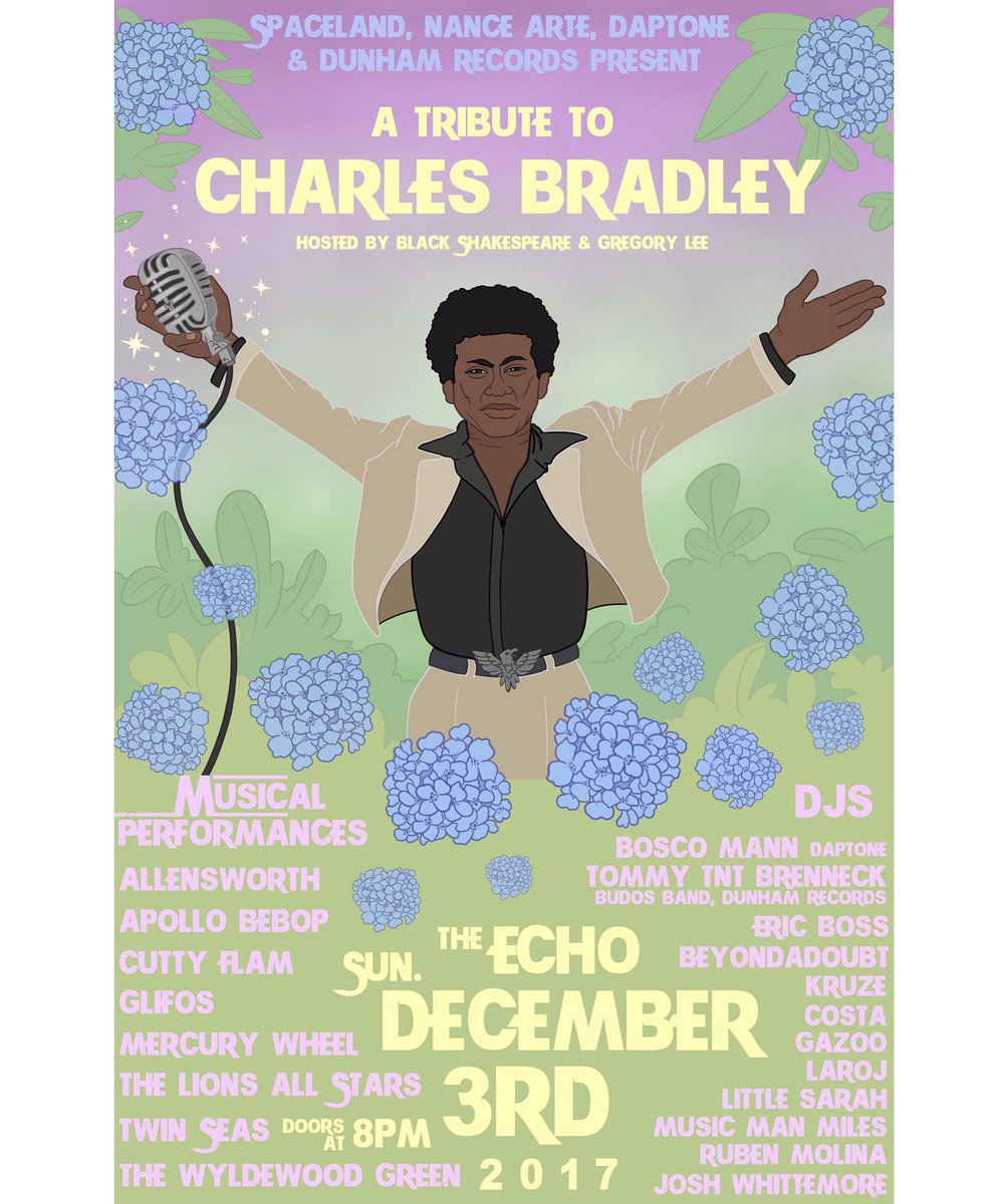 ConniePrice71's tweet photo. This Sunday Dec. 3rd - The Lions Al Stars pay tribute to Charles Bradley. https://t.co/KyctZ7ji3i