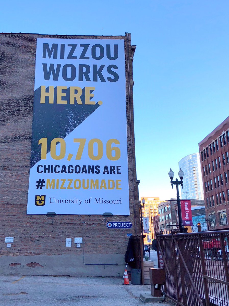 MizzouAlumni's tweet photo. Check out these @Mizzou billboards in Dallas and Chicago, @DFWmizzoutigers and @MAAChicago! 

Watch for more coming soon!  #MizzouMade https://t.co/sBVOVDi7jn