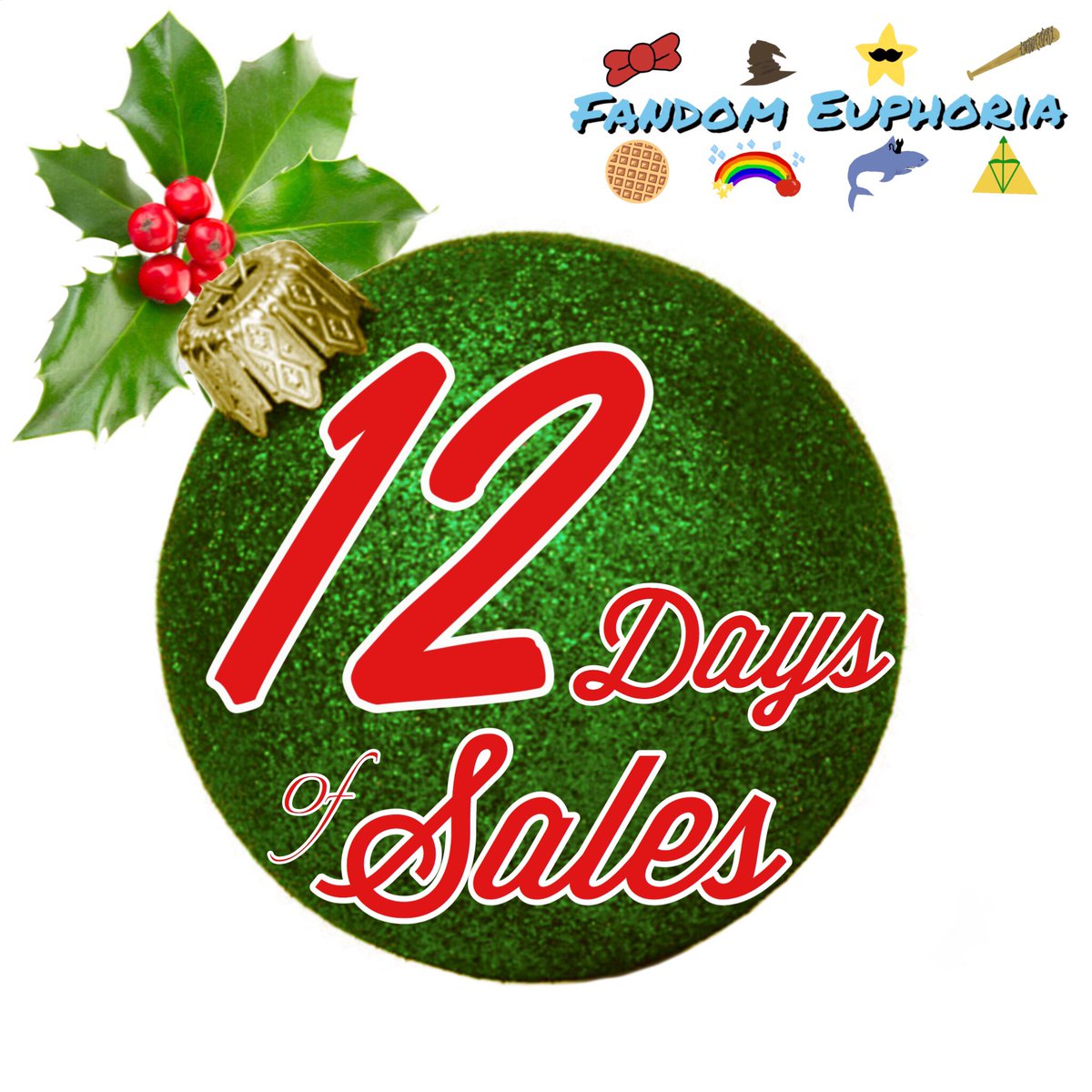FandomEuphoria's tweet photo. Time to spread the news 🎁 &amp; Christmas 🎄🎉 cheer! 
Fandom Euphoria will have a new sale every day from now until December 12th! 😱🛍😍
Check out today’s sale at https://t.co/qMp168sBcC
#Christmas #12daysofchristmas #christmassales #christmas2017 #fandom #presents https://t.co/8aolcozYHH