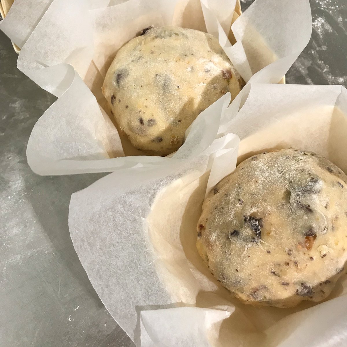 smallfoodbakery's tweet photo. A gentle touch required. Shaping the first few #naturallyleavened #panetone ready for the 18 hour prove ahead. Filled with foraged plums, candied lemon, fennel, Chocolate and toasted hazelnuts. Tasters available tomorrow #christmas #nottingham #duffyschocolate #foragedfruit #NG7 https://t.co/61APErO9nm