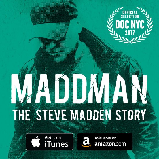 MaddManMovie's tweet photo. #MADDMAN: The Steve Madden Story' now available on iTunes &amp; Amazon! Click here to view the trailer: |https://t.co/ptXls4Y7LN| https://t.co/61M4PJv2Zm