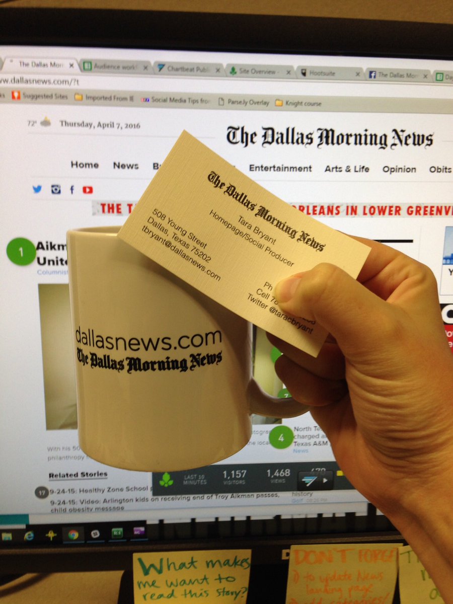taracbryant's tweet photo. From @dallasnews intern to full-time employee, from neighborsgo to https://t.co/cV16XqlPAE, from OG Rock of Truth to a fancy new building with the Rock of Truth at each of our desks. #RockOn https://t.co/BJkSA8e9Pz