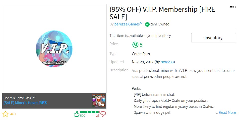 Lazer1785 On Twitter Poor Potatoes Special Offer For You - golden vip pass roblox