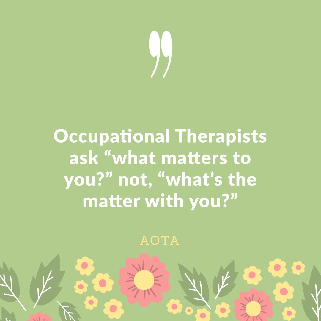 KateWilsOT's tweet photo. Value of Occupational Therapy #OT #makeadifference https://t.co/9vhB1k5RBr