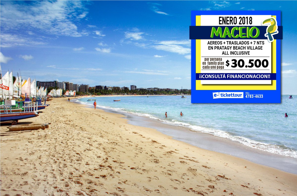 etickettour's tweet photo. ¡¡Este #Verano tus vacaciones están en #Maceio!!! https://t.co/6bN7wilm2f