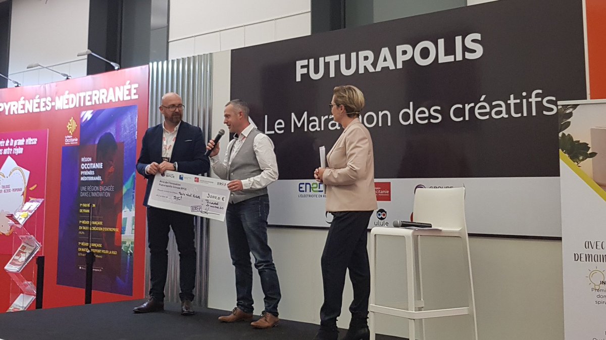 Phil_explo360's tweet photo. #SYCI prix de l'innovation #Futurapolis. Bravoooooo Johann Prodhomme ! https://t.co/ptCGIwcc3G