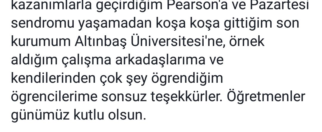 mrvslck's tweet photo. #24KasımÖğretmenlerGünü YDYO dan bir hocam bu tweeti atmis 😢😊😊😊 daha ne isterim ki #altinbasuniversity https://t.co/XwvFRZzkMJ