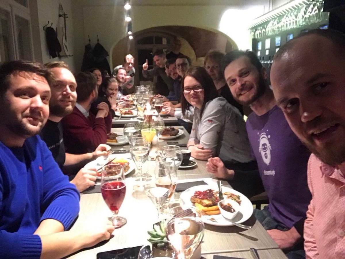 WordCampRiga's tweet photo. A little bit of networking before tomorrow's speeches! Join us at #WCRiga to meet these wonderful speakers. 😉 https://t.co/D800jVyNFZ