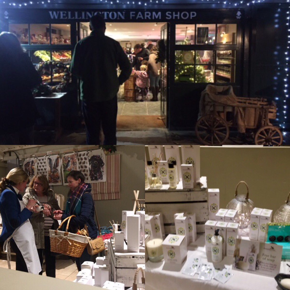 SummerdownUK's tweet photo. A wonderful and very festive evening at @WFarmshop last night, thanks so much for having us! #shoplocal #summerdown #purepeppermint #body #bath #home #chocolates #teas #christmasgifts #perfectpresents #madeinhampshire https://t.co/04C8CxEJCN