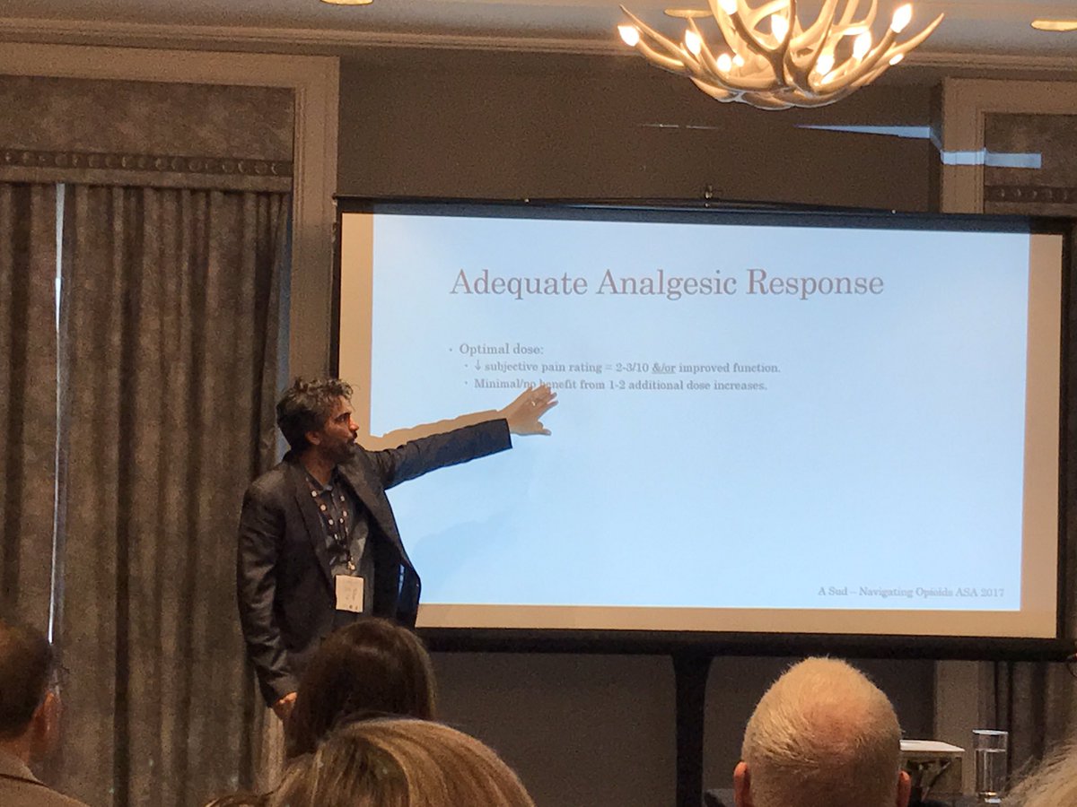 allan_k_grillMD's tweet photo. Just attended a great talk @OntarioCollege #OCFPASA by @doc_sud on navigating opioids 4 chronic pain. Slides gave valuable examples of calculating morphine equivalence along with clinical cases. @FamPhysCan @UofTFamilyMed @Trillium_Health https://t.co/CupUPr4VZN