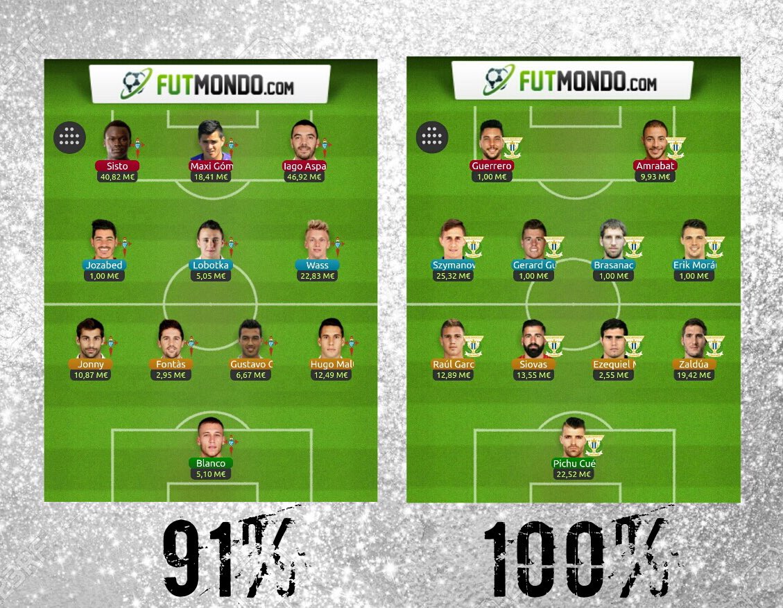 fut_picas's tweet photo. XI @RCCelta - @CDLeganes #AlineacionesFutJ13 Vía @futadition https://t.co/0vL2tRRY5J